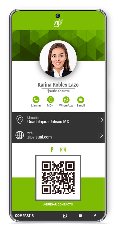 Tarjeta digital personal